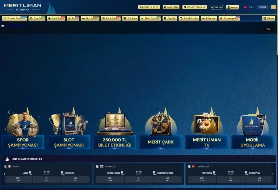Meritliman Casino ekran görüntüsü